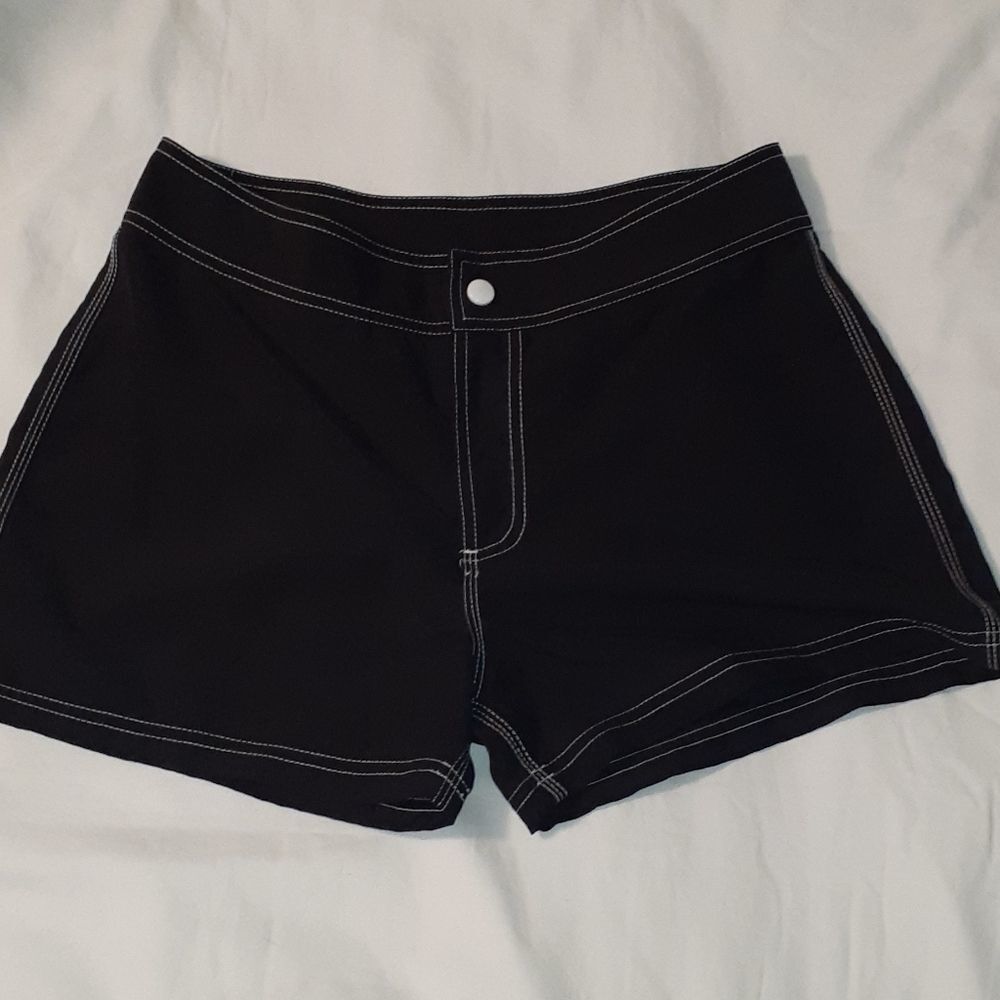 Venus Swimwear Black Swim Swimming Shorts Size 4